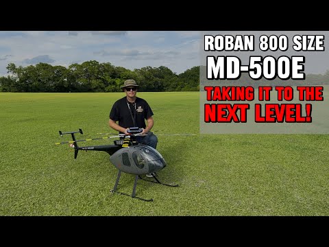 Roban MD-500E 800 Size - Amazing Scale RC Helicopter Flight