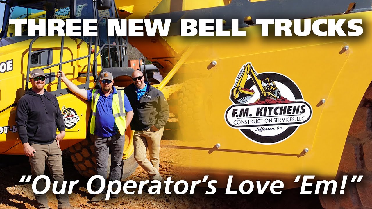 F.M. Kitchens Construction Services Increases Production With Three New Bell B30E Haul Trucks