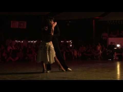  Alejandra Hobert  and  Adrian Veredice  are  dancing  at  Catania Tango Festival  in  2010