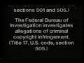 FBI Warning Scroll Kartes Video Communications Logo 1980s