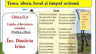 Poezia Baladă, de N. Dabija. Partea II