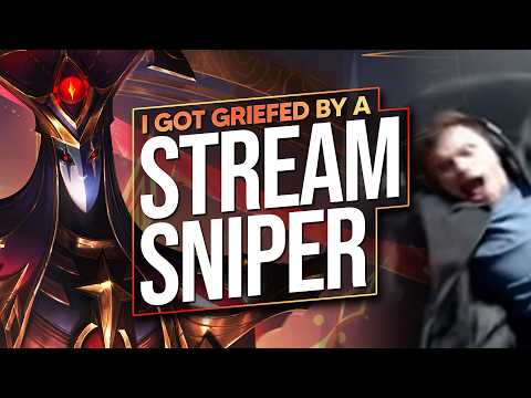 STREAM SNIPER TRIES TO GRIEF ME... BUT MY KARTHUS JUST NUKES THEM ALL