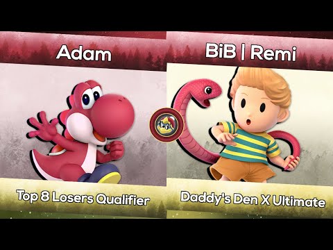 Adam (Yoshi) vs. Remi (Lucas) | Daddy's Den X Ultimate | Smash Ultimate Top 8 Qualifer L