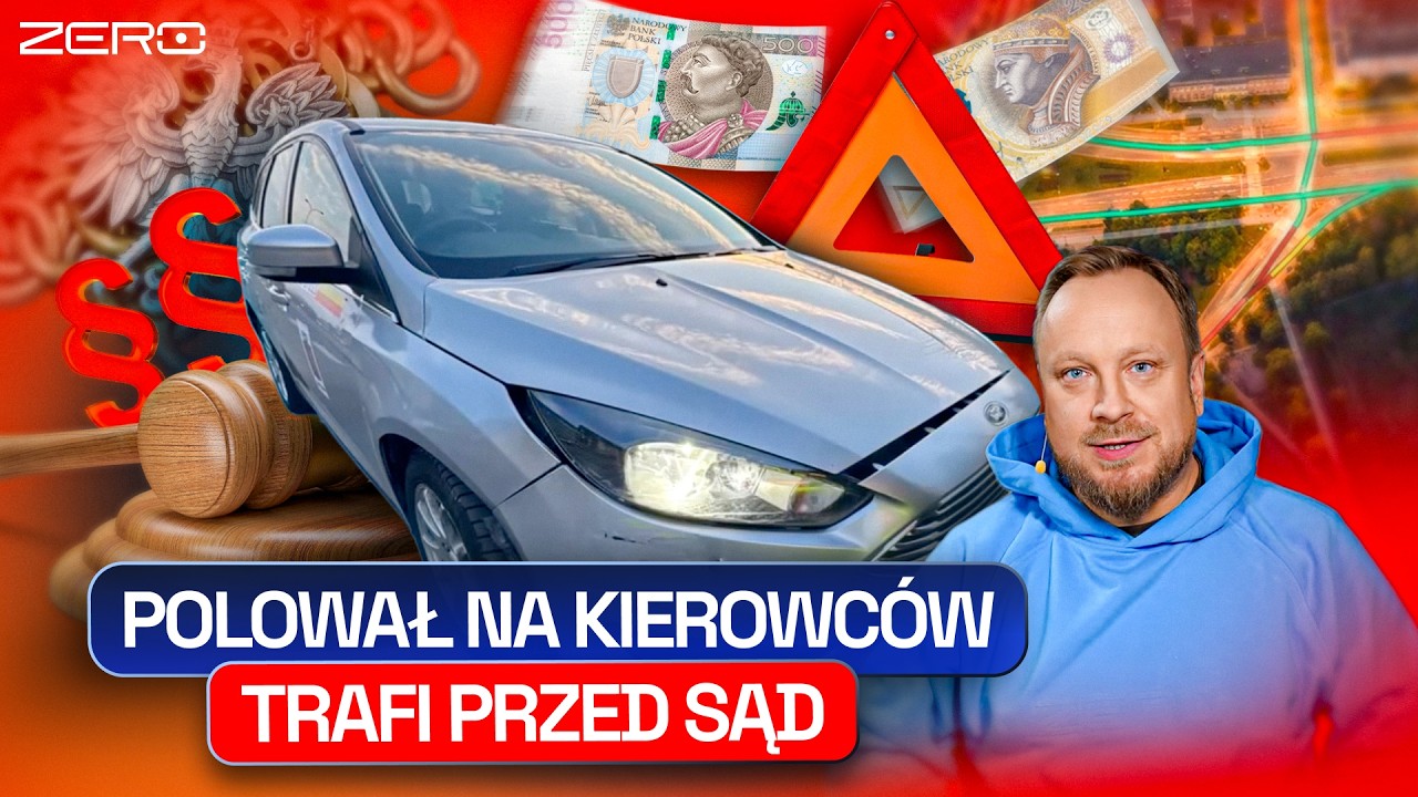 TAKSÓWKARZ WYMUSZAJĄCY STŁUCZKI STRACIŁ PRAWO JAZDY I TRAFI PRZED SĄD I DROGOWE ZERO