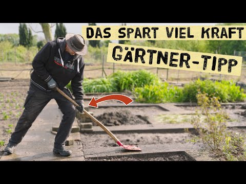 Dieser einfach Schaufeltrick erspart dir viel kraft und Zeit bei der Gartenarbeit - Gärtnerwissen.
