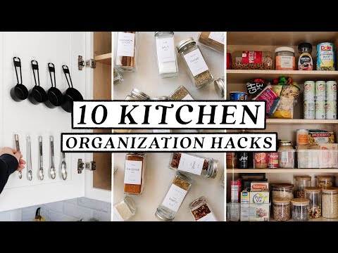 10 SMALL KITCHEN ORGANIZATION HACKS & DIY Ideas 🍳  Easy & Budget Friendly!