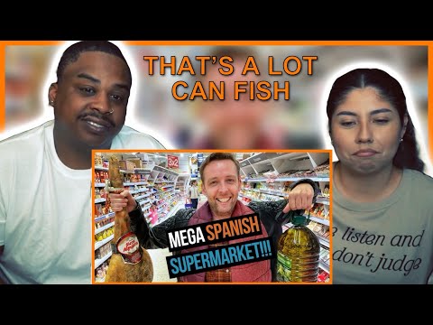 AMERICANS REACT TO A MASSIVE SPANISH SUPERMARKET