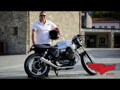 Andy Jekinson of Team T3 Racing on Moto Guzi Motorbike At Best of Italy Race 2016