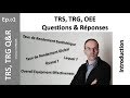 Introduction à la série TRS, TRG, OEE Questions & Réponses