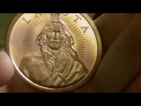 One ounce copper Lakota tribe coin