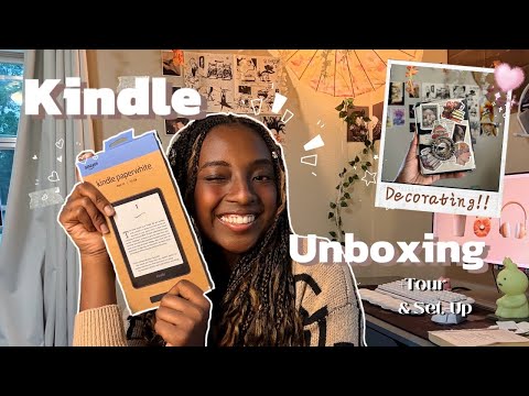 I got my first Kindle Paperwhite!!📖Unboxing,setup + reading vlog ✨