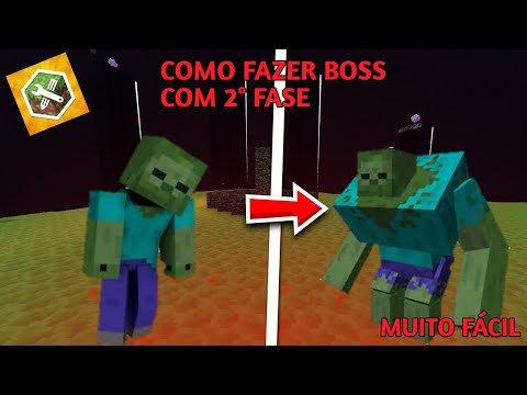COMO FAZER UM MOB/BOSS COM 2 FASES NO ADDONS MAKER (MUITO FÁCIL CLICA AI)