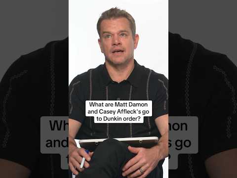 "A Lahge Regulah Bro" - whats YOUR Dunkin order? #mattdamon #caseyaffleck  #dunkin  #dunkindonuts