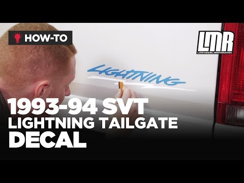 How To Install F-150 SVT Lightning Tailgate Decal (1993-1994)