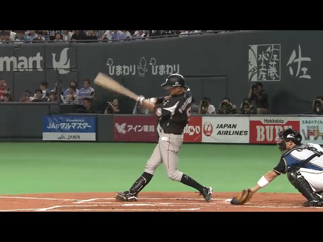 【1回裏】「待ってました!!」 マリーンズ・福浦が得意のコース捉え先制タイムリー!! 2015/10/11 CS 1st F-M