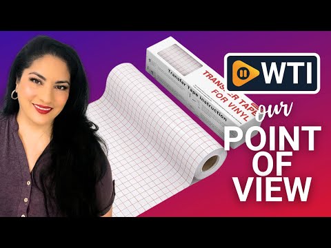 YRYM HT Clear Vinyl Transfer Paper Tape Roll-12 x 50 FT w/Alignment Grid Application Tape for Silhouette Cameo - WTI product video review