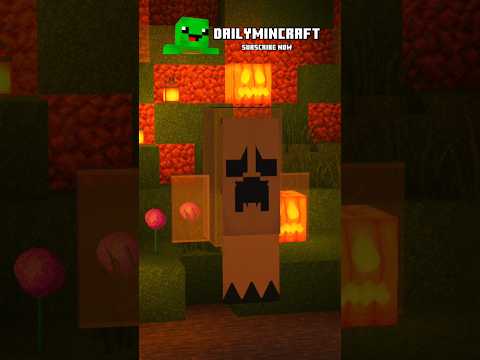 M I N E C R A F T  - Unmasking the NEW Minecraft Ghost Build Hack for Halloween #shorts