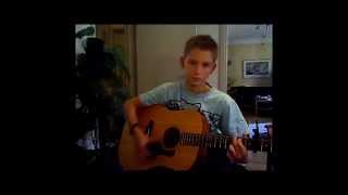 Kaliforniens Guld (Ted Gärdestad) acoustic cover by Gustaf 10 years on my Big Baby Taylor
