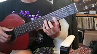 Genesis Songs Tutorial on Classical Guitar - Undertow (tune 1-1/2 step down)