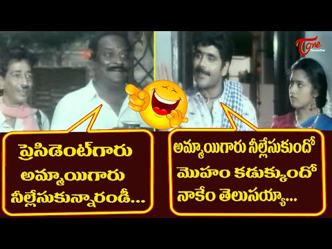 Nagarjuna And Meena Best Comedy Scenes | Telugu Movie Comedy Scenes | NavvulaTV