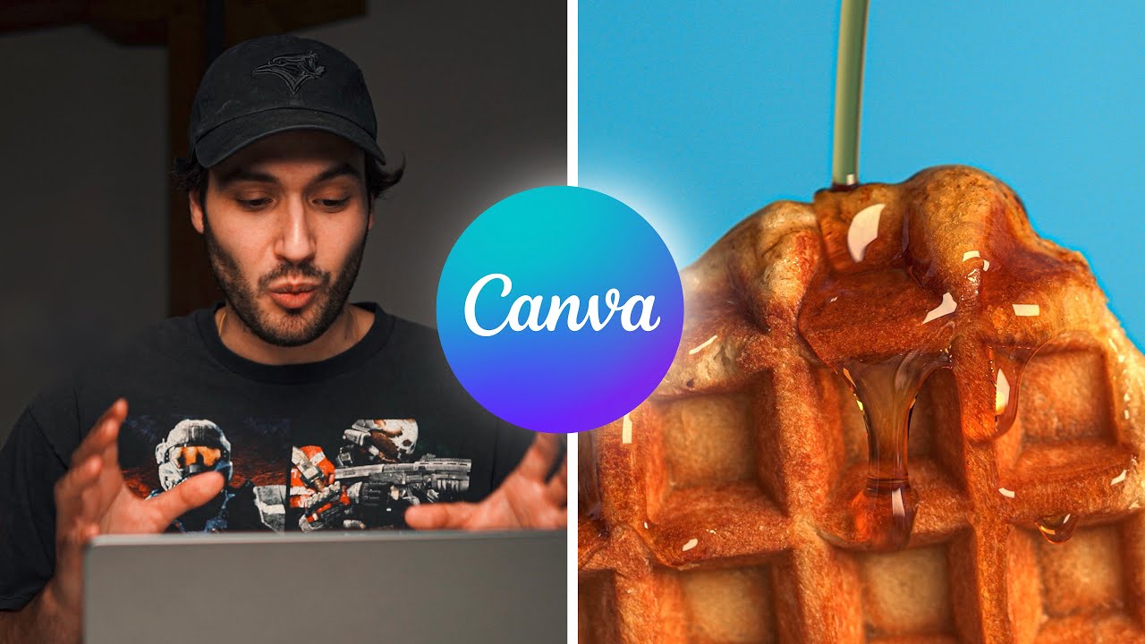 I tried using Canva to make an ADVANCED Product Commercial!