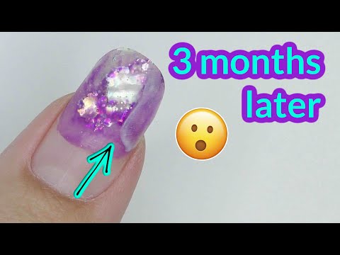 Extensions after 3 months… Still on 😳 Mermaid Tail Nail Art