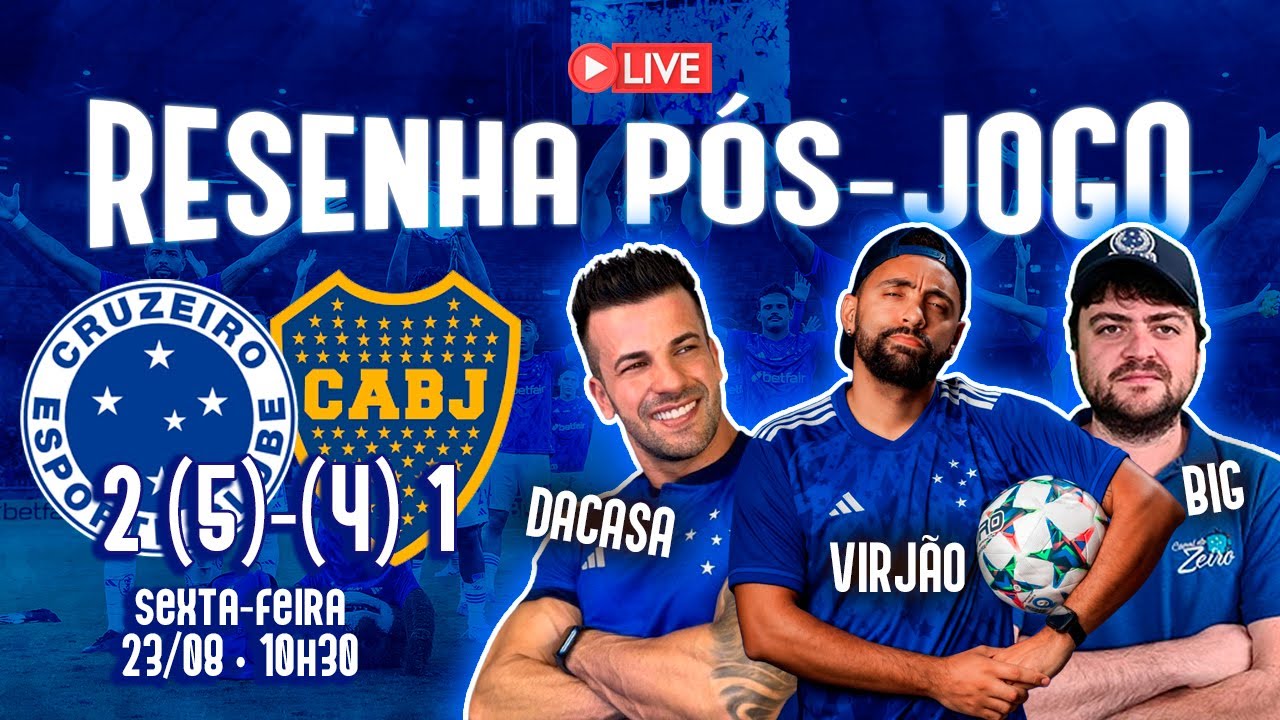 RESENHA PÓS-JOGO (AO VIVO) 🔴 CRUZEIRO SUPERA O BOCA E CLASSIFICA NA SUL-AMERICANA!