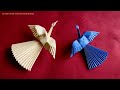 Tutorial - How to make an Origami Crane bird easily || DIY paper bird