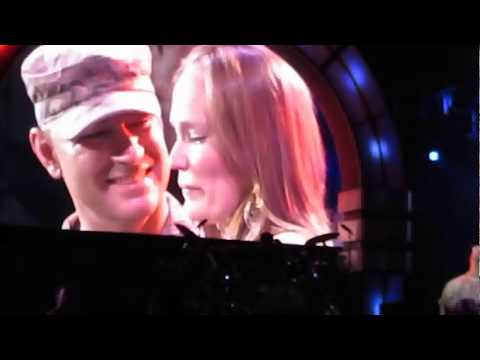 Toby Keith surprises wife with her soldier husband - condensed Video