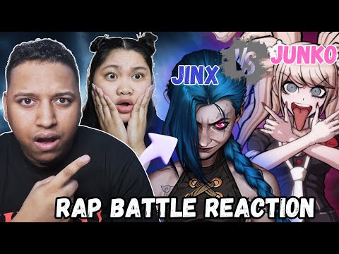 Jinx vs Junko Enoshima - RAP BATTLE! - (League of Legends vs Danganronpa) | Couple Reacts