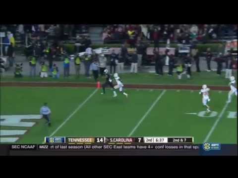 2014 USC vs Tennessee - Pharoh Cooper to Brandon Wilds 30 Yd Touchdown Reception