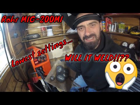Röhr MIG-200MI Testing the lowest voltage setting! - Will it weld!!??