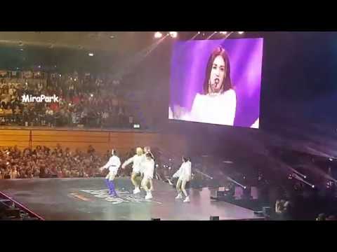 fancam Somi - Roller Coaster and Gashina Covers MusicBank in Berlin 20180915