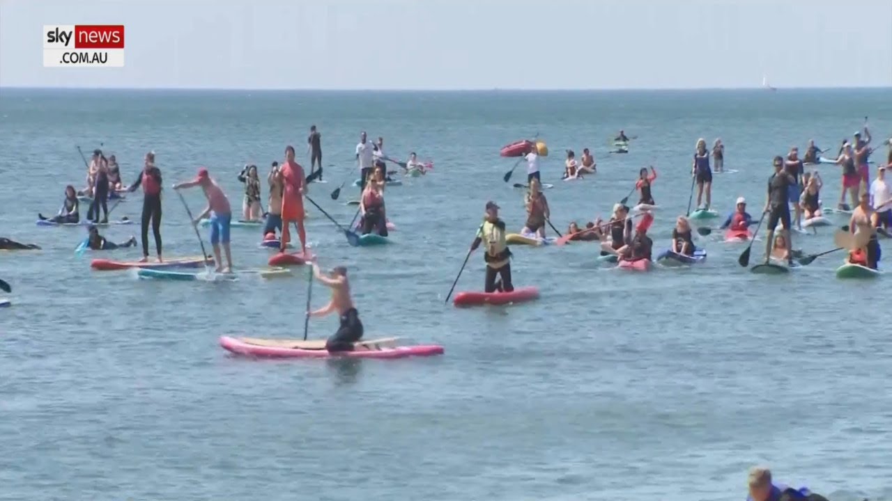 UK surfers protest ocean sewage spills