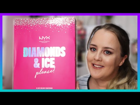 NYX Diamonds and Ice Please 24 day Advent Calendar | Full Unboxing & Swatches | Now only £35.99