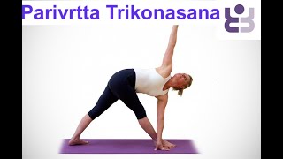 Parivritta Trikonasana. Quickie on the classic version of this yoga pose.