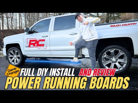 Rough Country E-BOARD (Side steps) Full install and review! Game Changer!