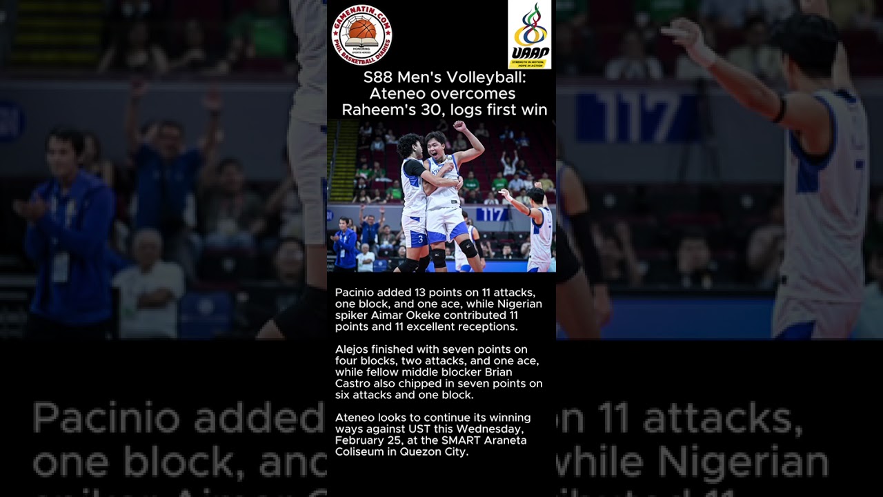 UAAP Men's Volleyball: Ateneo rips UP