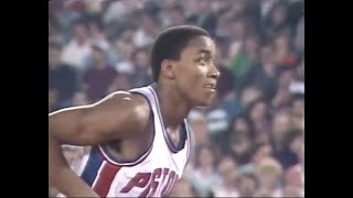 Isiah Thomas' Clutch Scoring Holds Off Sixers in Front of Record Crowd (1986)