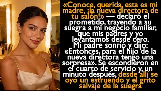 «¡Mi madre ahora es la nueva directora de tu salón!» — declaró el prometido