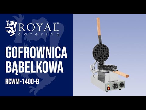 Video - Gofrownica bąbelkowa - bubble waffle - 1415 W