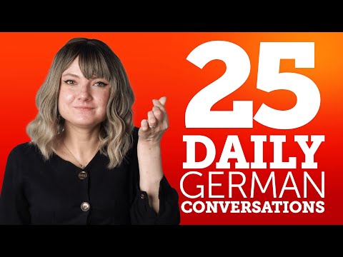 25 Daily German Conversations - Learn Basic German Phrases