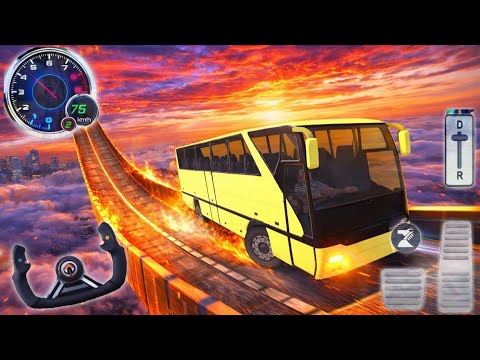 Impossible Bus Stunt Driving 2026 | Mega Ramp Racing Driving Simulator | Android GamePlay