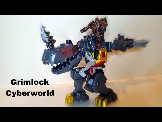 Vídeo relacionado con Transformers CYBERWORLD, Figura de acción de Grimlock Mandíbulas de Batalla