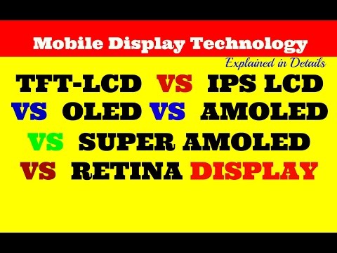 Mobile Display Technology | TFT LCD vs IPS LCD vs OLED vs AMOLED vs SUPER AMOLED vs RETINA Display