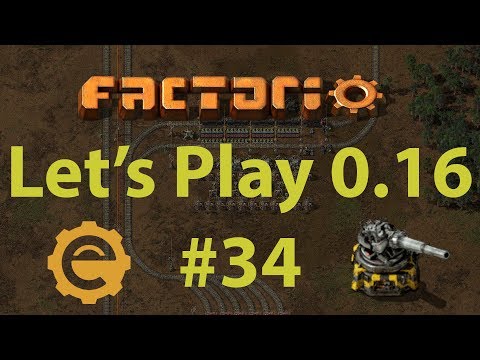 Factorio 0.16 Let's Play #34 - Bot-based production cell, low density structure outpost