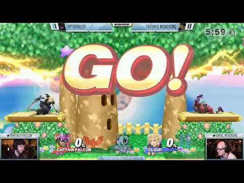 Team YP | Fatality (Captain Falcon) vs. FOX MVG | Mew2King (Cloud) - Wii U Top 96 - Frostbite 2018