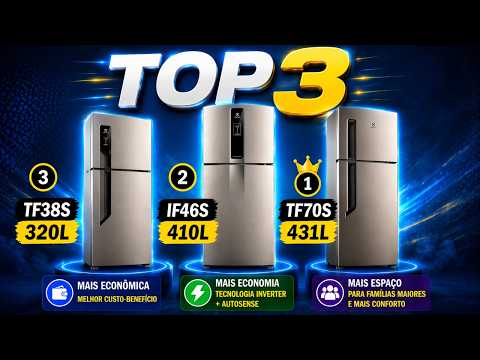 Qual a Melhor Geladeira Electrolux Custo-Benefício em 2026? Top 3 Modelos! ❄️ (TOP 3 Atualizado)