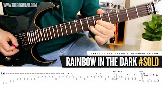 Dio Rainbow in the Dark Guitar Solo Lesson | Tab | Tutorial