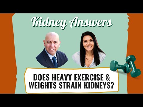 Does intense exercise and heavy lifting strain the kidneys?